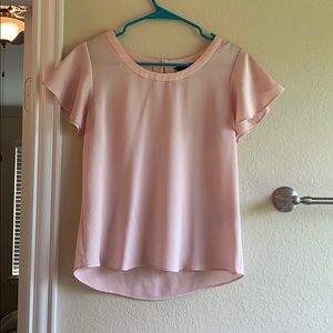Pink polyester top